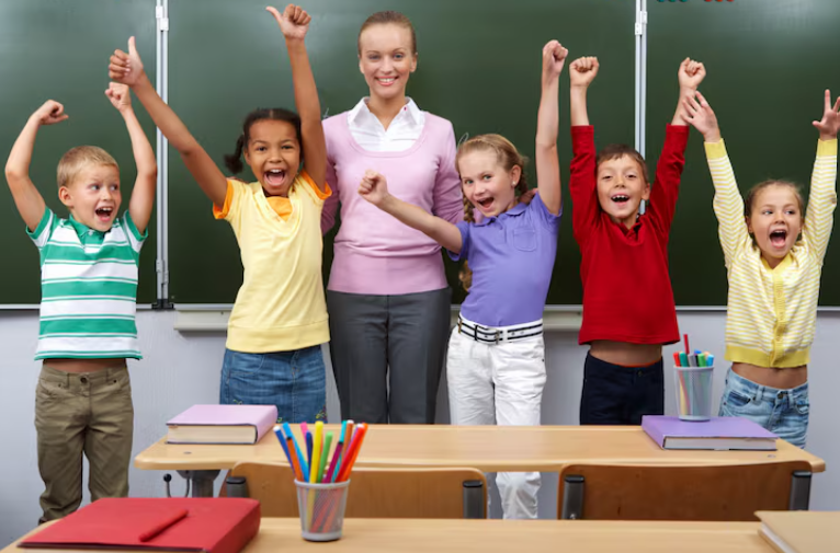 Happy Students and Tutors Photo